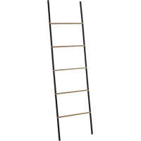 Gedy KENTA sušák ručníků na opření 450x1610x21mm, černá/bambus 303141