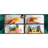 EscapeWelt 3D dřevěné puzzle Brontosaurus
