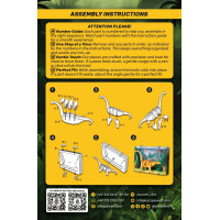 EscapeWelt 3D dřevěné puzzle Brontosaurus