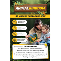 EscapeWelt 3D dřevěné puzzle Brontosaurus