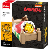 Sluban Builder M38-B1221E Garfield v posteli