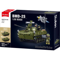 Sluban Model Bricks M38-B1250 Tank BMD-2S v měřítku 1:35