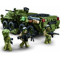 Sluban Model Bricks M38-B1251 Tank BTR-80AS IFV v měřítku 1:35