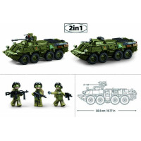 Sluban Model Bricks M38-B1251 Tank BTR-80AS IFV v měřítku 1:35