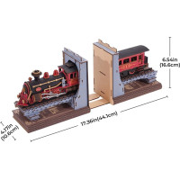 RoboTime 3D skládačka Zarážka na knihy Historický parní vlak