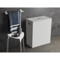 Gedy LUXURY koš na prádlo 49, 5x61, 8x29cm, bílá 103702