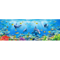 NOVA Panoramatické puzzle V hlubinách moře 1000 dílků