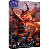 TREFL Puzzle Premium Plus Fantasy Collection: Ohnivý drak 1000 dílků
