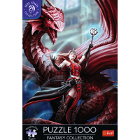 TREFL Puzzle Premium Plus Fantasy Collection: Šarlatový mág 1000 dílků