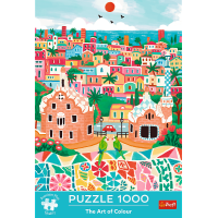 TREFL Puzzle Premium Plus The Art of Colour: Barcelona, Španělsko 1000 dílků