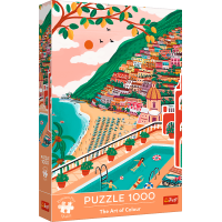 TREFL Puzzle Premium Plus The Art of Colour: Positano, Itálie 1000 dílků