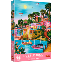 TREFL Puzzle Premium Plus The Art of Colour: Syros, Řecko 1000 dílků