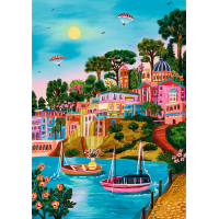 TREFL Puzzle Premium Plus The Art of Colour: Syros, Řecko 1000 dílků