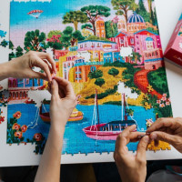 TREFL Puzzle Premium Plus The Art of Colour: Syros, Řecko 1000 dílků
