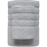 Bavlněný ručník EVA - 50x90 cm - 450g/m2 - světle šedý