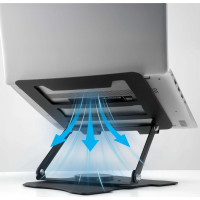 Nastavitelný stojan na notebook LAURO - černý