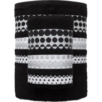 Bavlněný ručník SILVER - 70x140 cm - 500g/m2 - černý