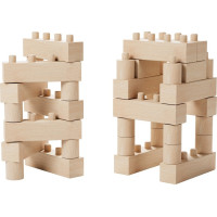 Walachia Dřevěná skládací stavebnice Construct easy box 138 dílů