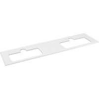 Sapho BRAHEA deska rockstone se 2 otvory 171, 6x51, 5cm, bílá mat BT172-0101