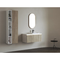 Sapho BRAHEA umyvadlo 101x51, 5cm (30+70cm), pravé, bílá mat BL101-70R