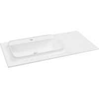 Sapho BRAHEA umyvadlo 101x51, 5cm (70+30cm), levé, bílá mat BL101-70L