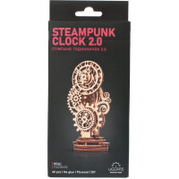 UGEARS 3D puzzle Steampunkové hodiny 2.0, 40 dílků