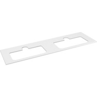 Sapho BRAHEA deska rockstone se 2 otvory 151, 6x51, 5cm, bílá mat BT152-0101