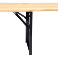 Pivní zahradní set LAGER - stůl + 2 lavice 220 cm