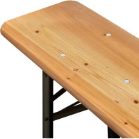 Pivní zahradní set LAGER - stůl + 2 lavice 220 cm