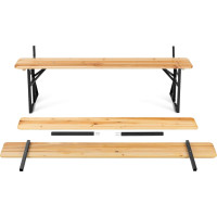 Pivní zahradní set PORTER - stůl + 2 lavice