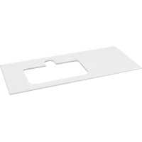 Sapho BRAHEA deska rockstone s otvorem 121x51, 5cm (90+30cm), levá, bílá mat BL121-0101-L