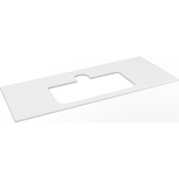 Sapho BRAHEA deska rockstone s otvorem 111, 6x51, 5cm, bílá mat BT112-0101