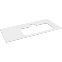 Sapho BRAHEA deska rockstone s otvorem 96, 6x51, 5cm, pravá, bílá mat BT097-0101-R