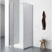 Aqualine PILOT čtvercový sprchový kout 1000x1000 mm, sklo Brick PT100-01