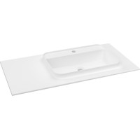 Sapho BRAHEA umyvadlo 101x51, 5cm (20+80cm), pravé, bílá mat BL101-80R