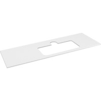 Sapho BRAHEA deska rockstone s otvorem 131, 6x51, 5cm, pravá, bílá mat BT132-0101-R
