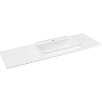 Sapho BRAHEA umyvadlo 131, 6x51, 5cm, rockstone, pravé, bílá mat BT132R