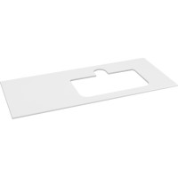 Sapho BRAHEA deska rockstone s otvorem 121x51, 5cm (30+90cm), pravá, bílá mat BL121-0101-R