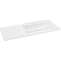 Sapho BRAHEA umyvadlo 121x51, 5cm (30+90cm), pravé, bílá mat BL121R