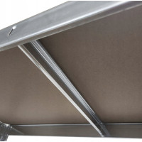 Úložný regál METAL - kovový - 80x30x172 cm - nosnost 700 kg