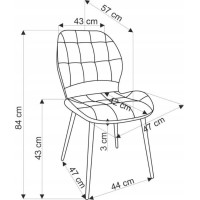 Jídelní židle SOPHIA - olivově zelená