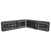 Skládací cateringová lavice RATTAN 180 cm - černá