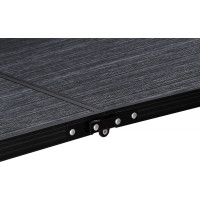 Campingová sestava TRAMP BLACK WOOD 120x60 cm - černá