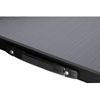 Campingová sestava TRAMP BLACK WOOD 120x60 cm - černá