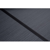 Campingová sestava TRAMP BLACK WOOD 120x60 cm - černá