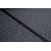 Campingová sestava TRAMP BLACK WOOD 120x60 cm - černá