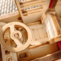 ROBOTIME Rolife DIY 3D dřevěné puzzle Londýnský double-decker 245 dílků