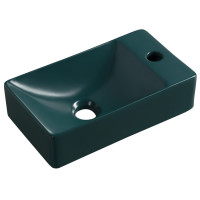 Sapho MARGITHA keramické umývátko 38x22cm, otvor pro baterii vpravo, petrolejová MGT38220
