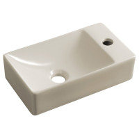 Sapho MARGITHA keramické umývátko 38x22cm, otvor pro baterii vpravo, béžová MGT38221