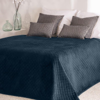 Přehoz na postel BEDDO Velvet 170x210 cm - tmavě modrý
